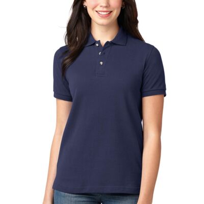 Women's Heavyweight Cotton Pique Polo Miniatura