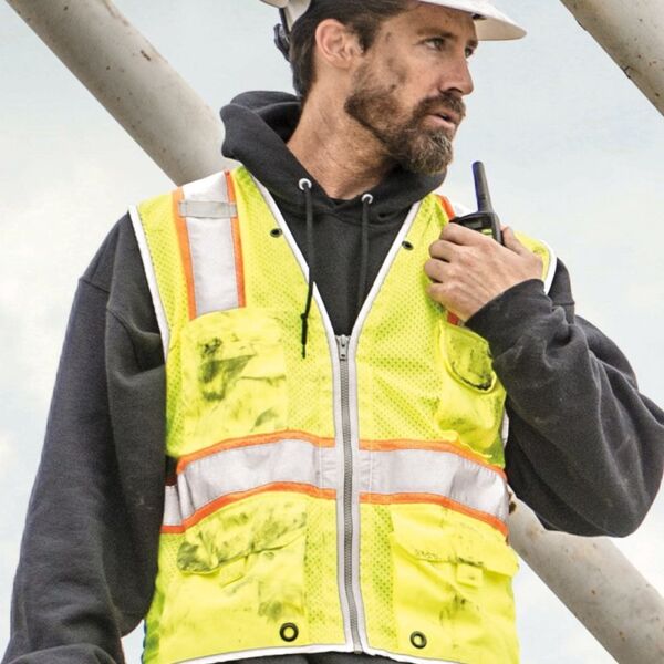 Unisex Premium Brilliant Series® Heavy-Duty Class 2 Vest Miniatura