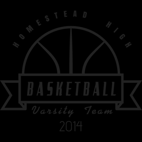 Basketball Template DNT001 BW Miniatura