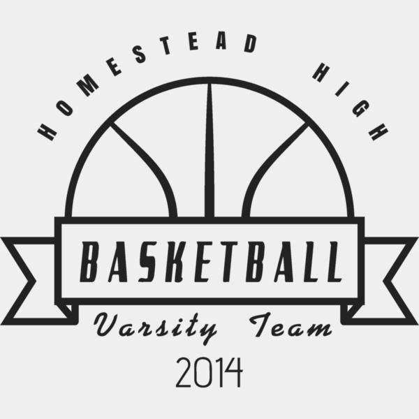 Basketball Template DNT001 BW Miniatura