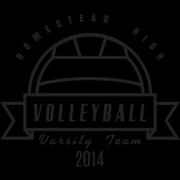 Volleyball Template DNT001 BW Miniatura