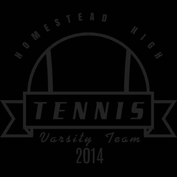 Tennis Template DNT001 BW Miniatura