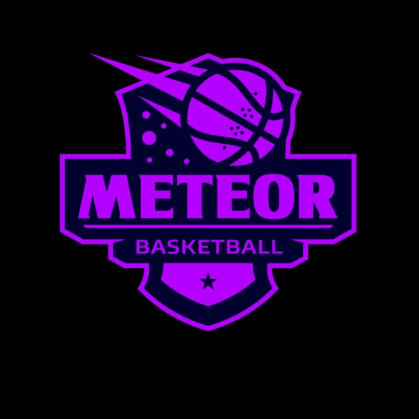 Meteor Basketball logo template Miniatura