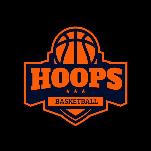 Hoops Basketball logo template 03 Miniatura