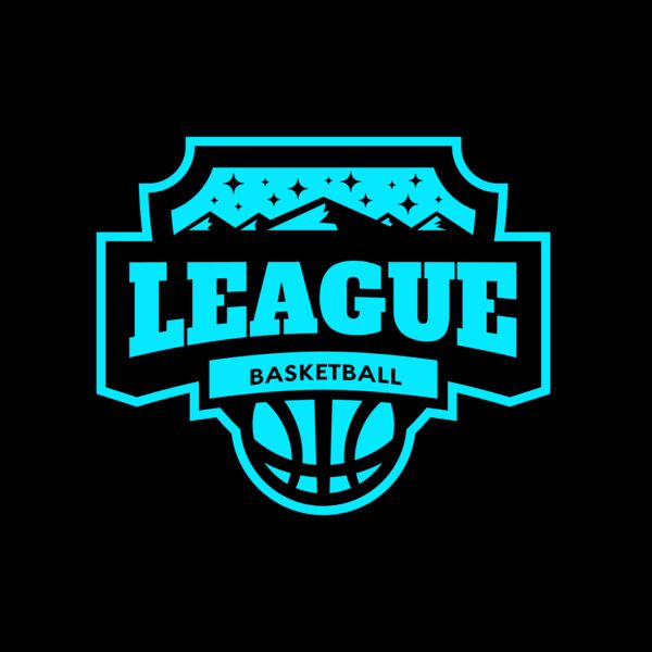 League Basketball logo template Miniatura