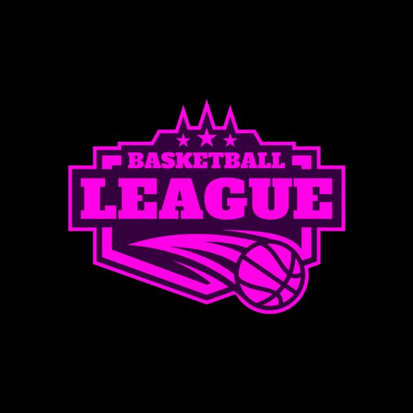 League Basketball logo template 02 Miniatura
