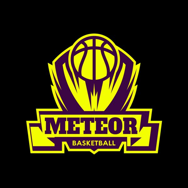 Meteor Basketball Logo Template Miniatura