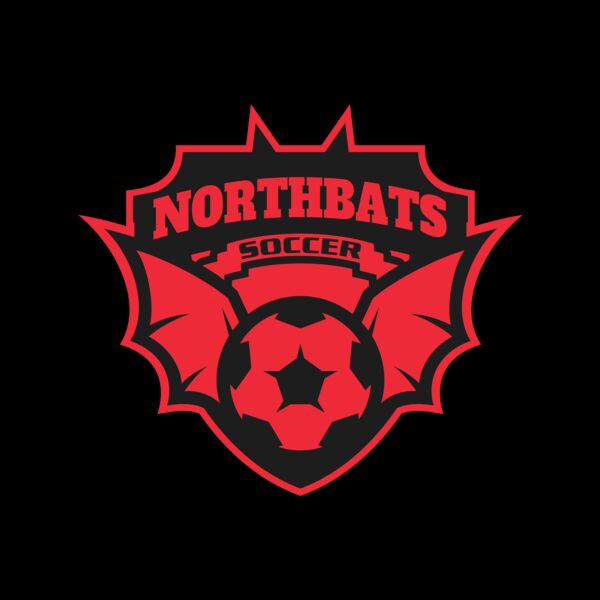 North bats Tournament Soccer logo template Miniatura
