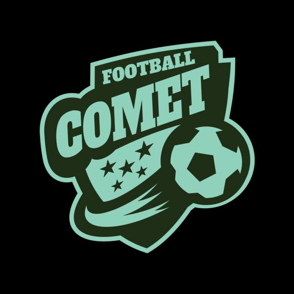 Comet Football logo template Miniatura