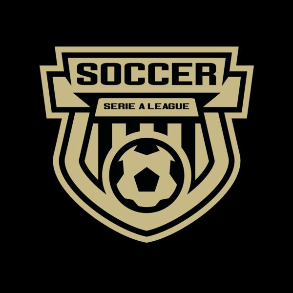 Serie a league soccer logo template Miniatura