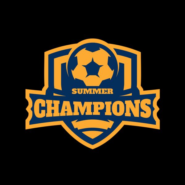 Champions Summer Soccer logo template Miniatura