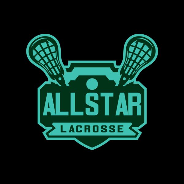 All stars Lacrosse Logo Template Miniatura
