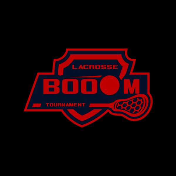 Boom Tournament Lacrosse Logo Template Miniatura