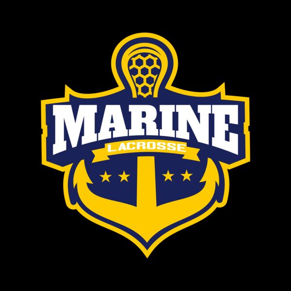 Marine Lacrosse Logo Template Miniatura
