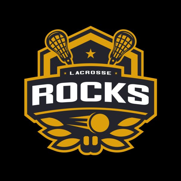 Rocks Lacrosse Logo Template Miniatura