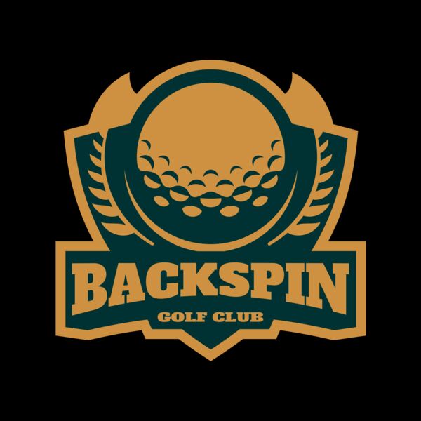 Backspin Golf club logo template Miniatura