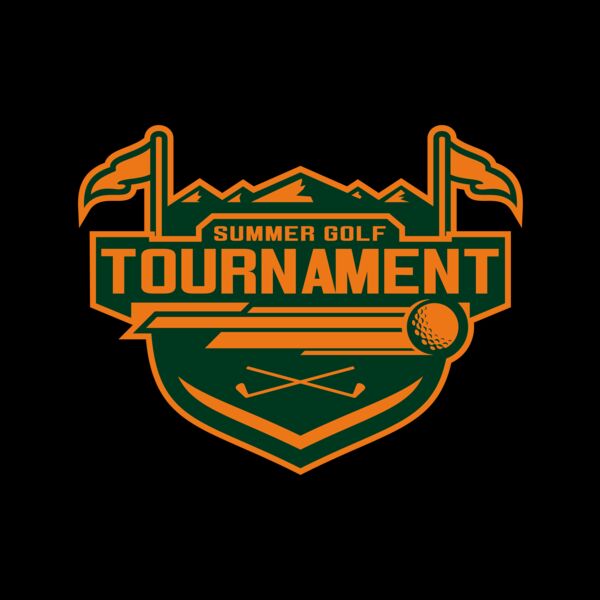 Tournament Summer golf logo template	02 Miniatura