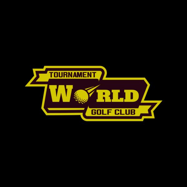 World Tournament Golf club logo template Miniatura
