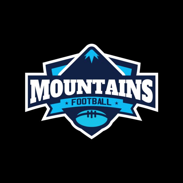 Mountains Football logo template Miniatura