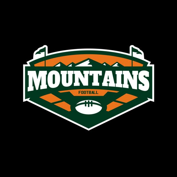 Mountains Football logo template 02 Miniatura