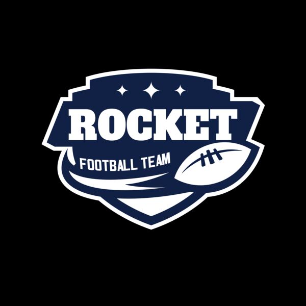 Rocket Football Team logo template Miniatura