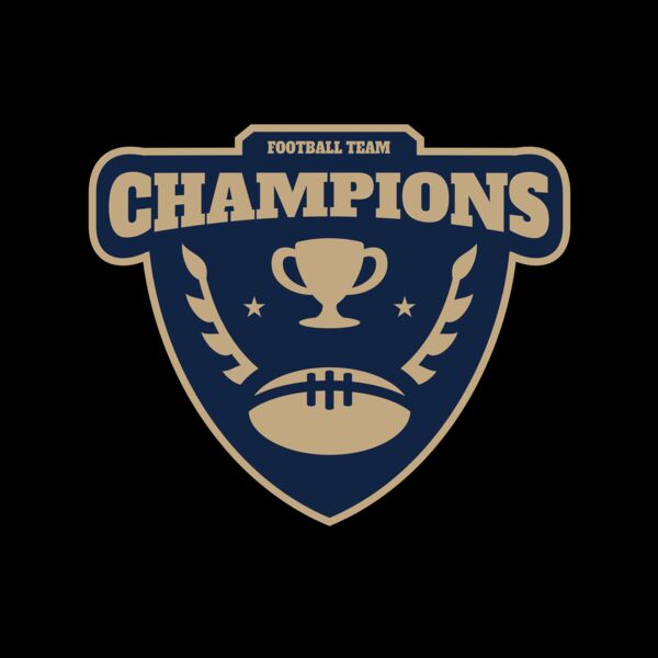 Champions Football Team logo template Miniatura