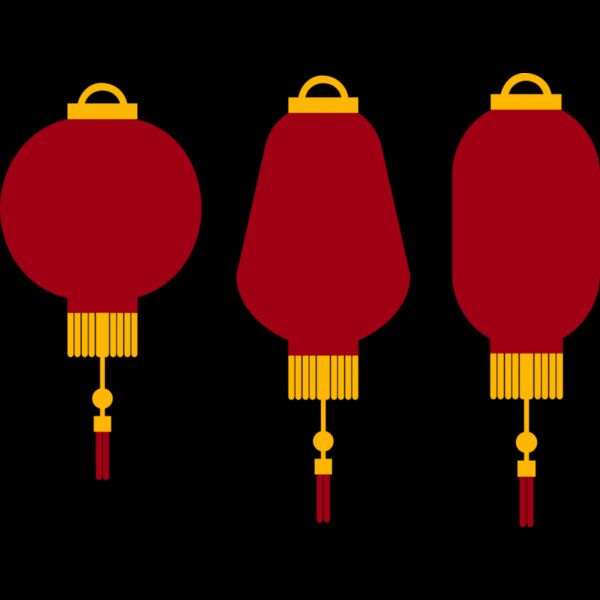 Chinese New Year Lanterns Miniatura