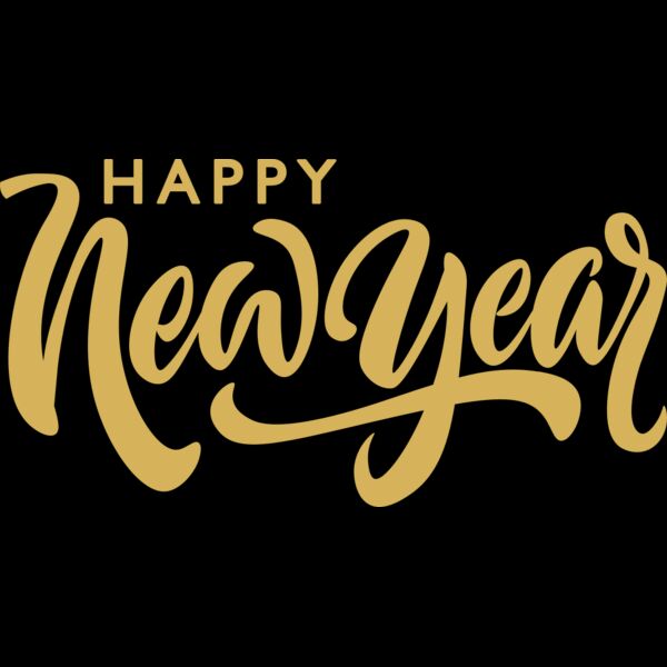 Happy New Year Gold Miniatura