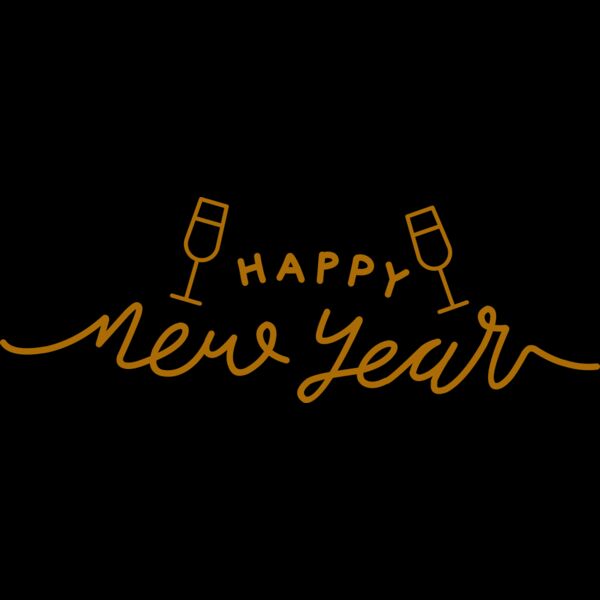 New Year and Wine Glass Miniatura