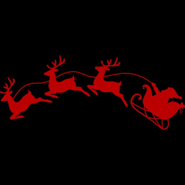 Santa and the reindeers Miniatura