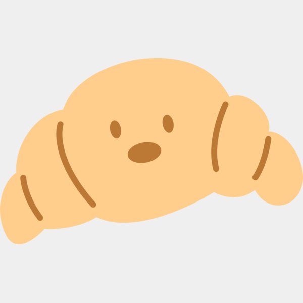 Cute Croisant Miniatura