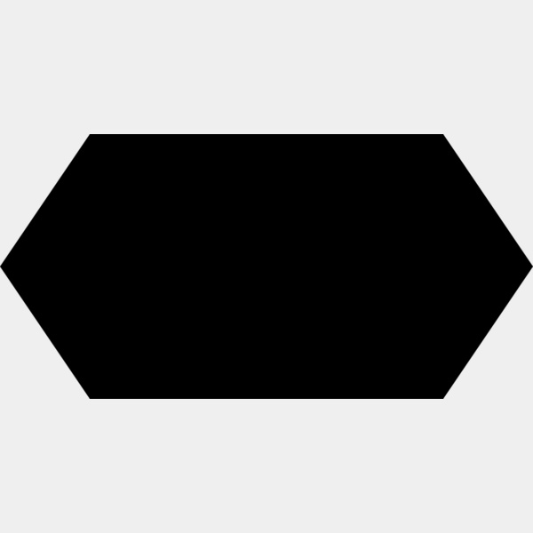 Horizontal Hexagon Label Thumbnail