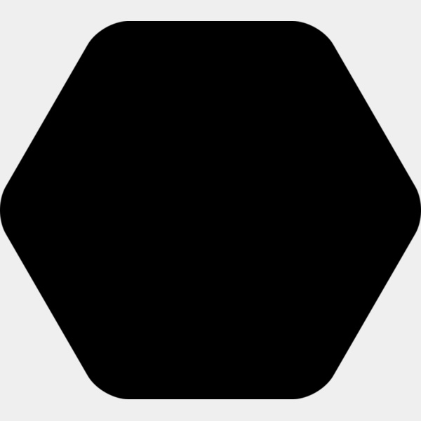 Rounded Hexagon Badge Thumbnail