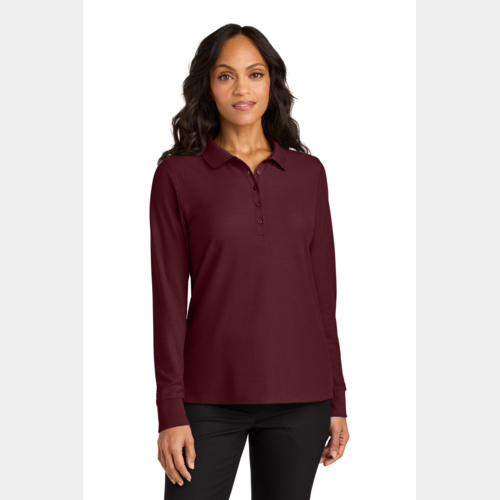 Women's Wearever Signature Pique Long Sleeve Polo Miniatura