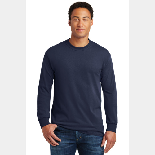 Heavy Cotton 100% Cotton Long Sleeve T Shirt Miniatura