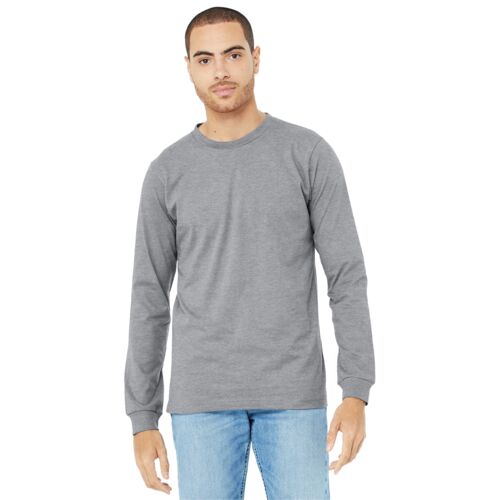 Unisex Heather CVC Long Sleeve Tee Miniatura