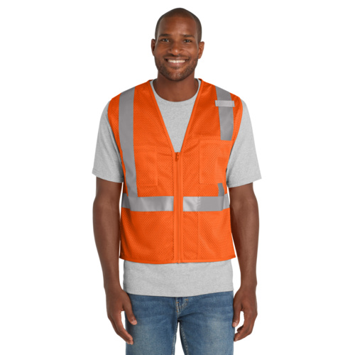 Ansi 107 Class 2 Mesh Zippered Vest Miniatura