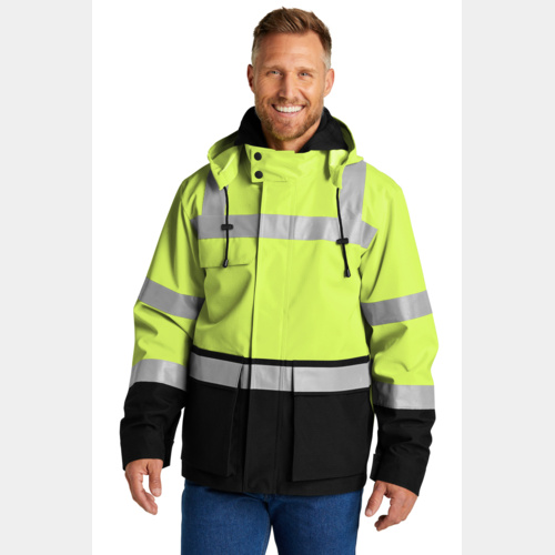Ansi 107 Class 3 Waterproof Ripstop 3 In 1 Parka Miniatura