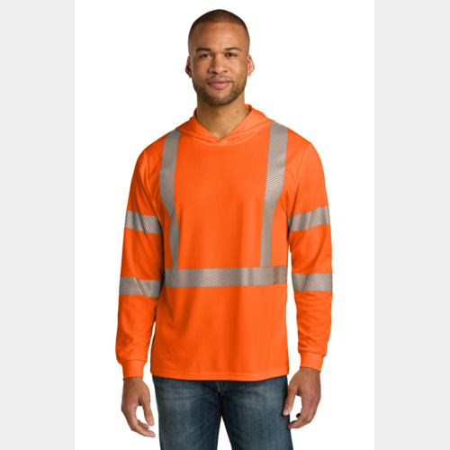 Ansi 107 Class 3 Long Sleeve Segmented Tape Hooded Tee Miniatura