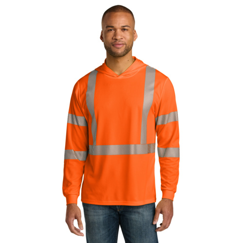 Ansi 107 Class 3 Long Sleeve Segmented Tape Hooded Tee Miniatura