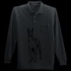 Long Sleeve Silk Touch Polo with Pocket Thumbnail