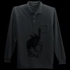 Long Sleeve Silk Touch Polo with Pocket Thumbnail