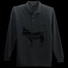 Long Sleeve Silk Touch Polo with Pocket Thumbnail