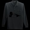 Long Sleeve Silk Touch Polo with Pocket Thumbnail