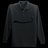 Long Sleeve Silk Touch Polo with Pocket Miniatura