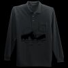 Long Sleeve Silk Touch Polo with Pocket Thumbnail