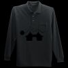 Long Sleeve Silk Touch Polo with Pocket Thumbnail