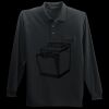 Long Sleeve Silk Touch Polo with Pocket Thumbnail