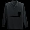 Long Sleeve Silk Touch Polo with Pocket Thumbnail