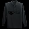 Long Sleeve Silk Touch Polo with Pocket Thumbnail